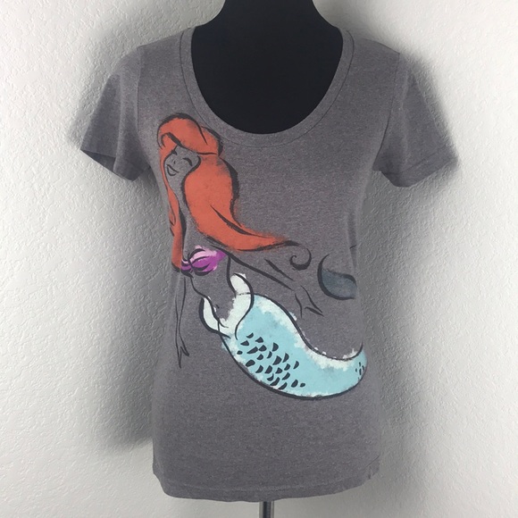 Disney Tops - Disney Grey Little Mermaid Short Sleeve Baby T